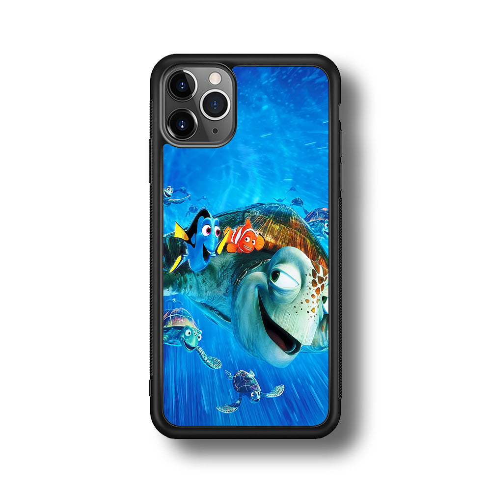 Nemo Dorry and Turtles iPhone 11 Pro Max Case-Phone Case-Rubber Black (2D Case)-Altracase