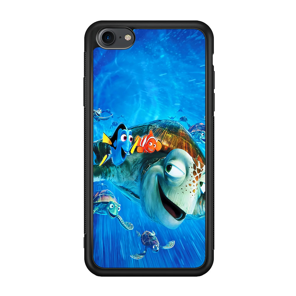 Nemo Dorry and Turtles iPhone 7 Case-Phone Case-Rubber Black (2D Case)-Altracase