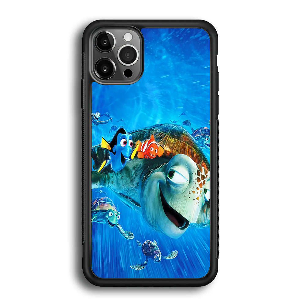 Nemo Dorry and Turtles iPhone 12 Pro Max Case-Phone Case-Rubber Black (2D Case)-Altracase