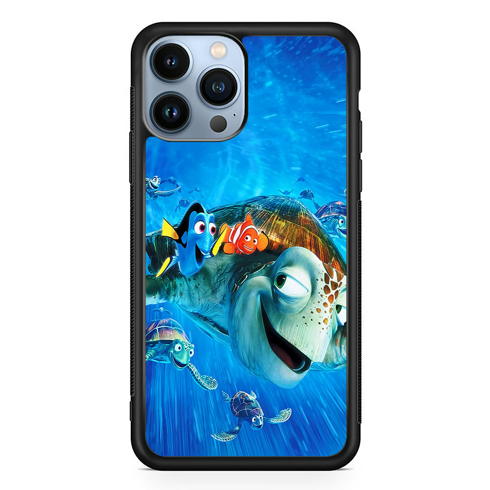 Nemo Dorry and Turtles iPhone 13 Pro Case-Phone Case-Rubber Black (2D Case)-Altracase