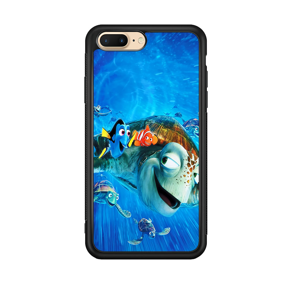 Nemo Dorry and Turtles iPhone 8 Plus Case-Phone Case-Rubber Black (2D Case)-Altracase