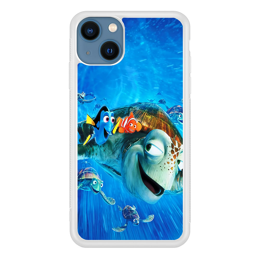 Nemo Dorry and Turtles iPhone 13 Mini Case-Phone Case-Rubber White (2D Case)-Altracase