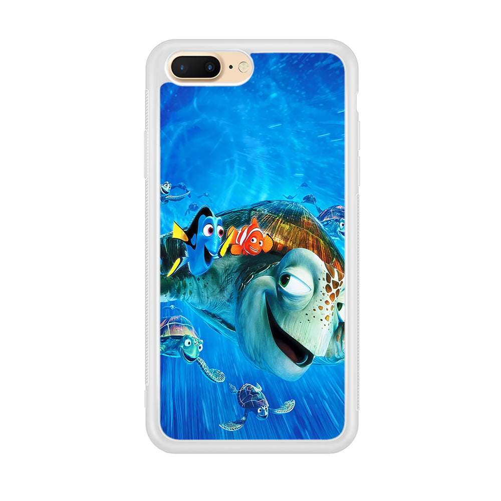 Nemo Dorry and Turtles iPhone 8 Plus Case-Phone Case-Rubber White (2D Case)-Altracase