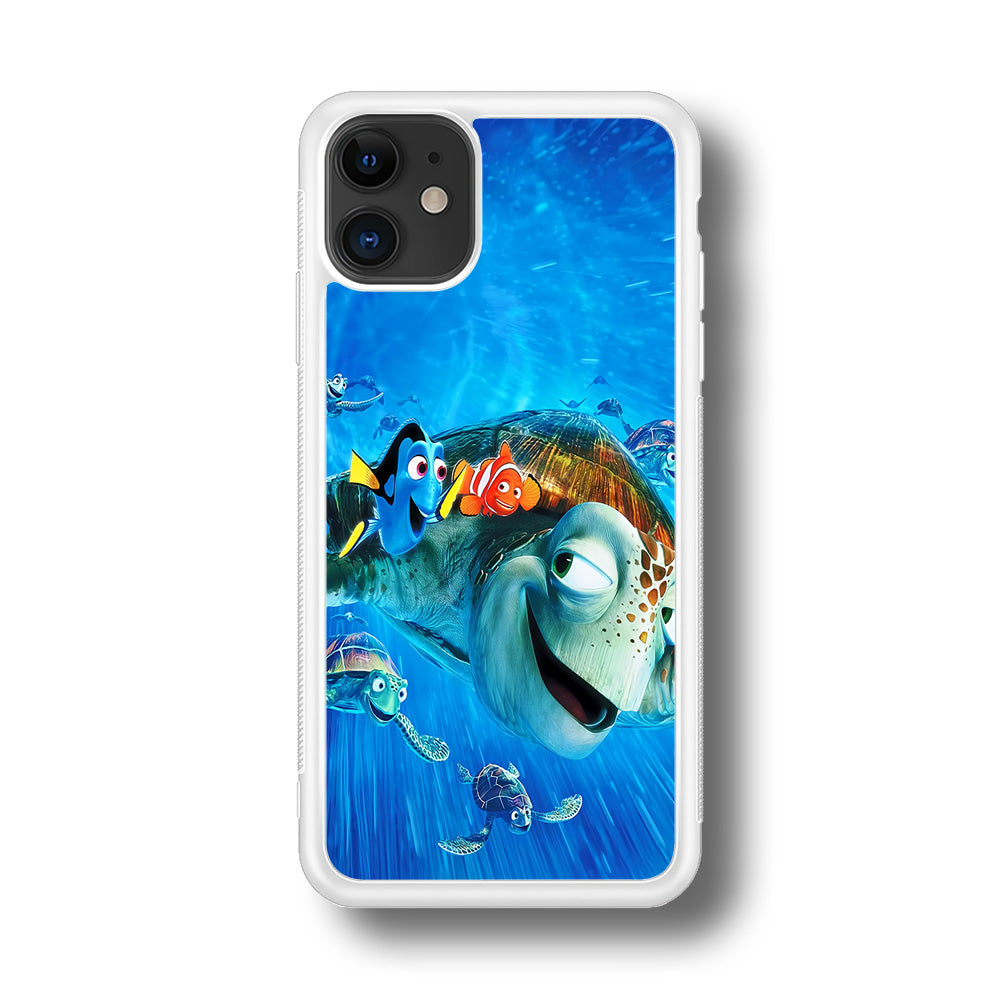 Nemo Dorry and Turtles iPhone 11 Case-Phone Case-Rubber White (2D Case)-Altracase