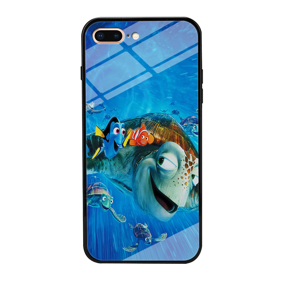 Nemo Dorry and Turtles iPhone 8 Plus Case-Phone Case-Tempered Glass Case-Altracase