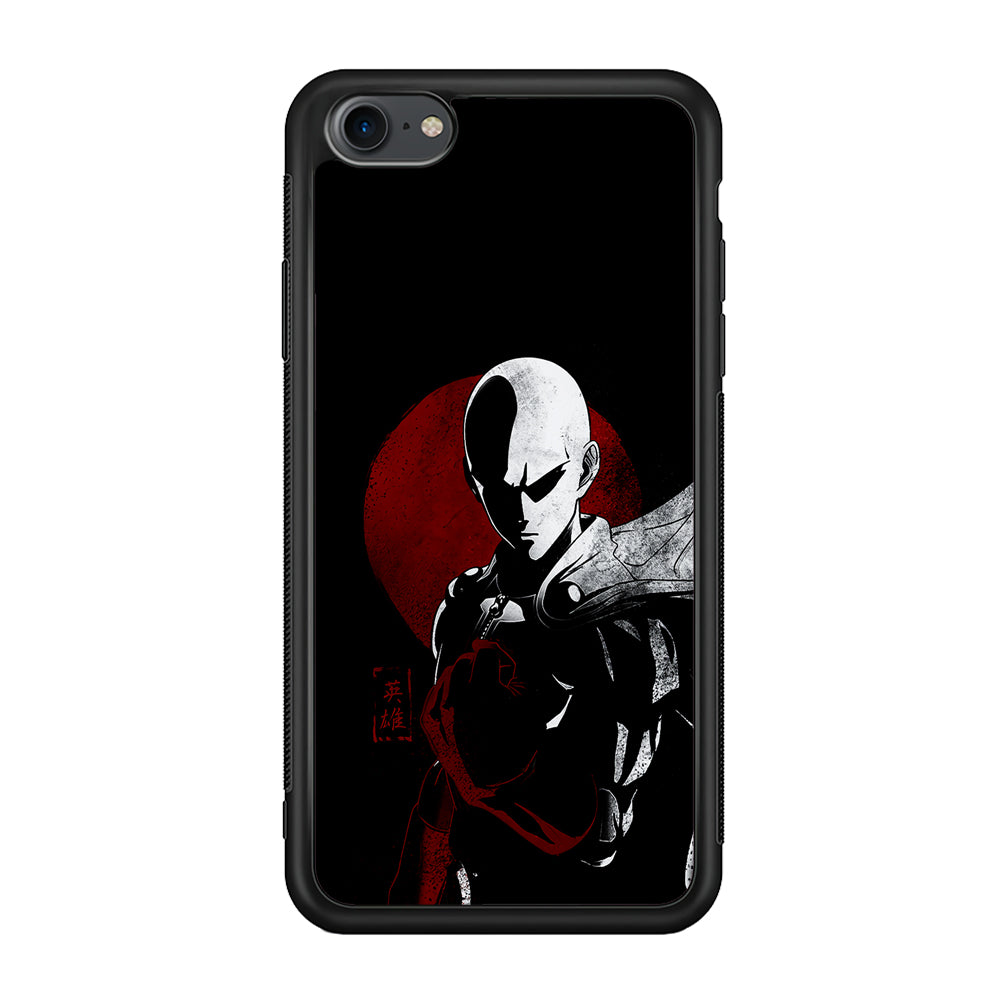 OPM Saitama Invincible iPhone 7 Case-Phone Case-Rubber Black (2D Case)-Altracase