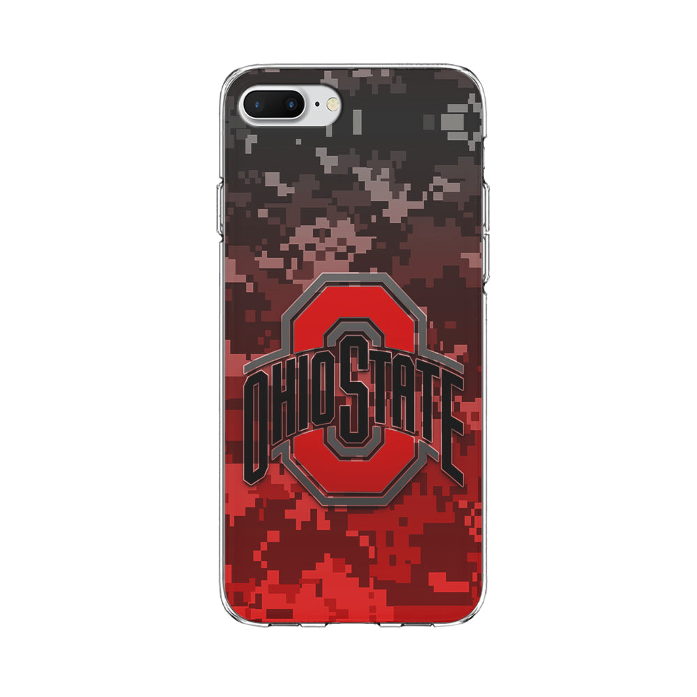 Ohio State Pixel Art iPhone 8 Plus Case-Phone Case-Clear Soft Case-Altracase