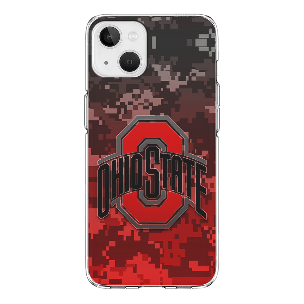 Ohio State Pixel Art iPhone 13 Mini Case-Phone Case-Clear Soft Case-Altracase