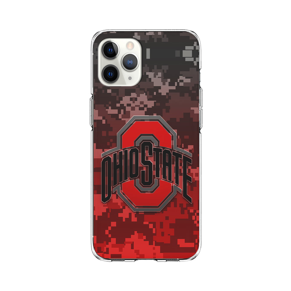 Ohio State Pixel Art iPhone 11 Pro Max Case-Phone Case-Clear Soft Case-Altracase