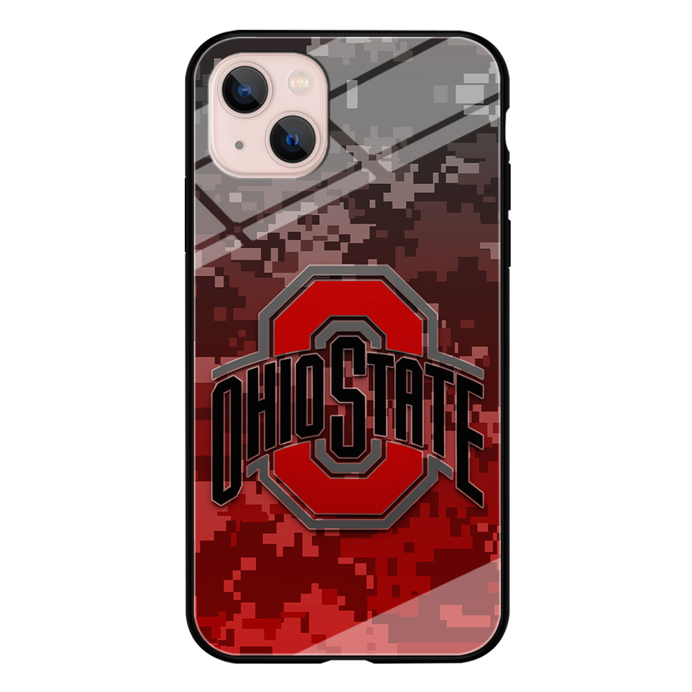 Ohio State Pixel Art iPhone 13 Mini Case-Phone Case-Tempered Glass Case-Altracase
