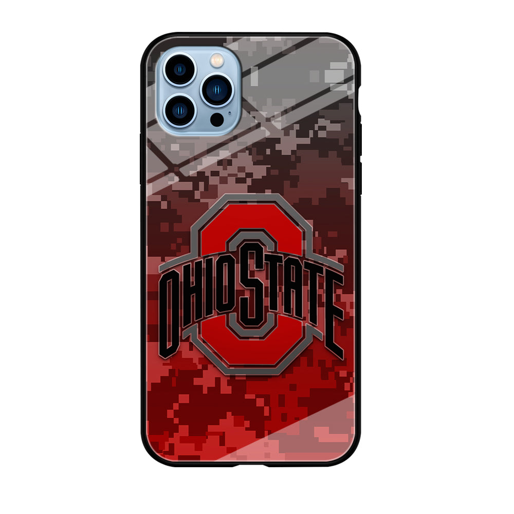 Ohio State Pixel Art iPhone 12 Pro Case-Phone Case-Tempered Glass Case-Altracase