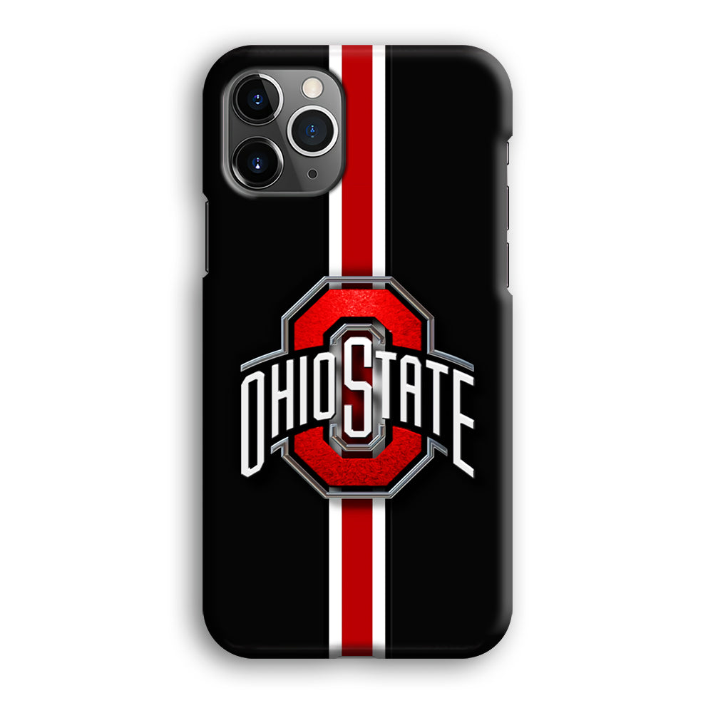Ohio State White Red Line iPhone 12 Pro Max Case-Phone Case-3D Case-Altracase