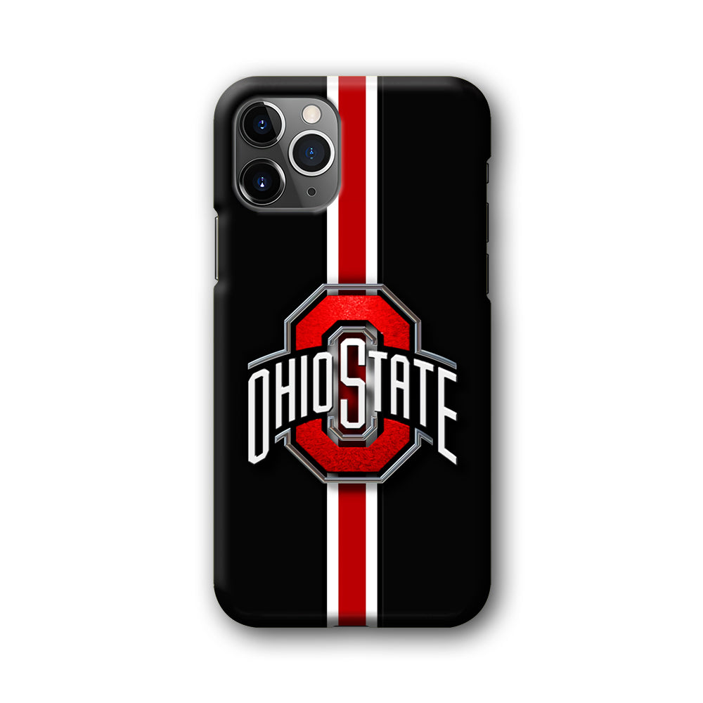 Ohio State White Red Line iPhone 11 Pro Max Case-Phone Case-3D Case-Altracase