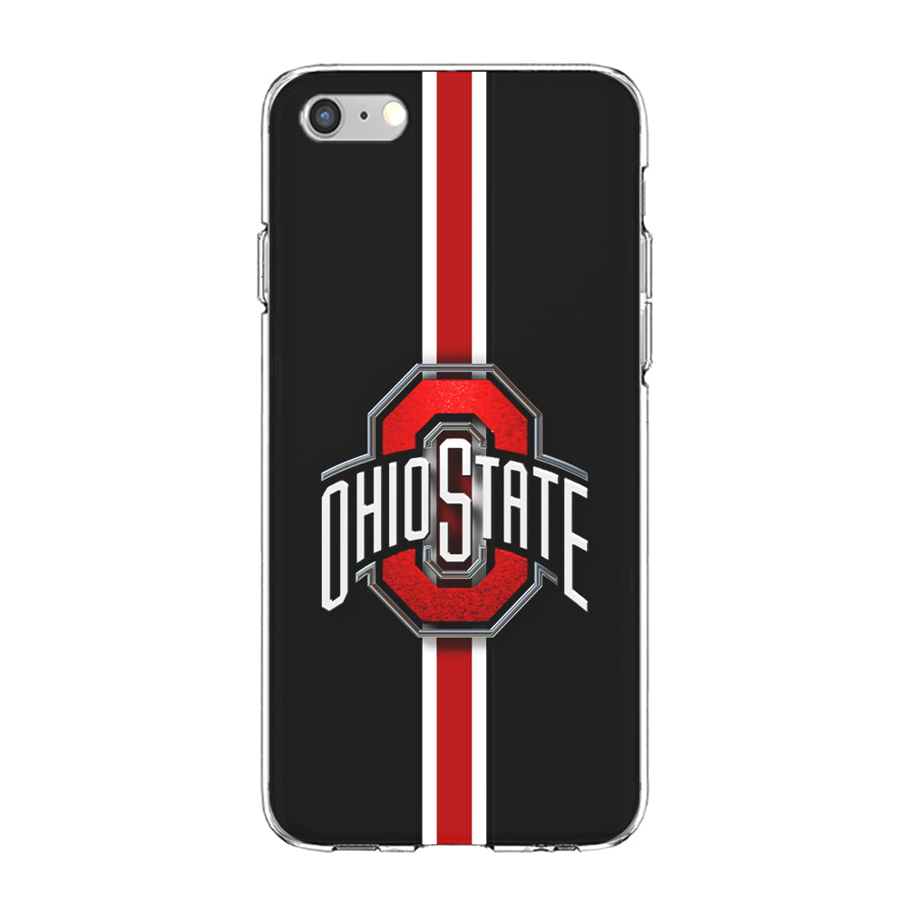Ohio State White Red Line iPhone 6 Plus | 6s Plus Case-Phone Case-Clear Soft Case-Altracase