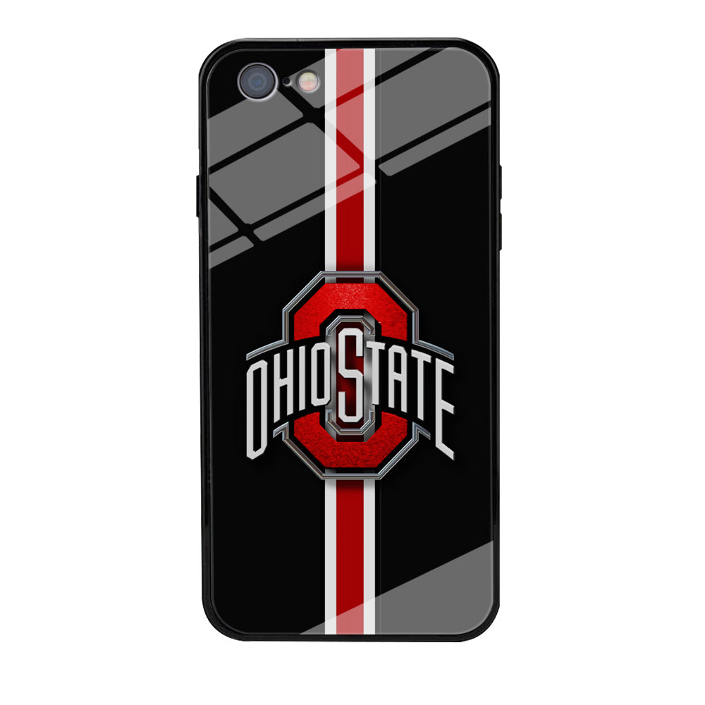 Ohio State White Red Line iPhone 6 | 6s Case-Phone Case-Tempered Glass Case-Altracase
