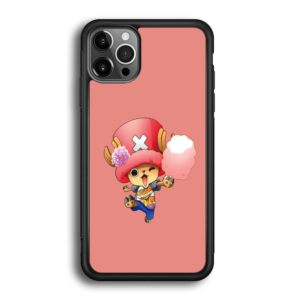 One Piece - Tony Tony Chopper 002 iPhone 12 Pro Max Case-Phone Case-Rubber Black (2D Case)-Altracase