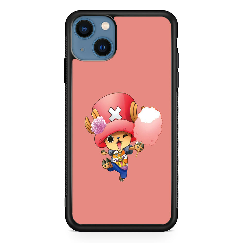 One Piece - Tony Tony Chopper 002 iPhone 15 Case-Phone Case-Rubber Black (2D Case)-Altracase