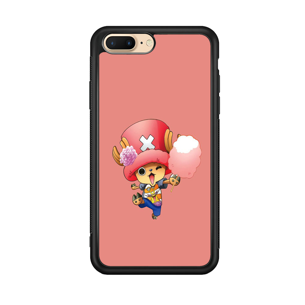 One Piece - Tony Tony Chopper 002 iPhone 8 Plus Case-Phone Case-Rubber Black (2D Case)-Altracase