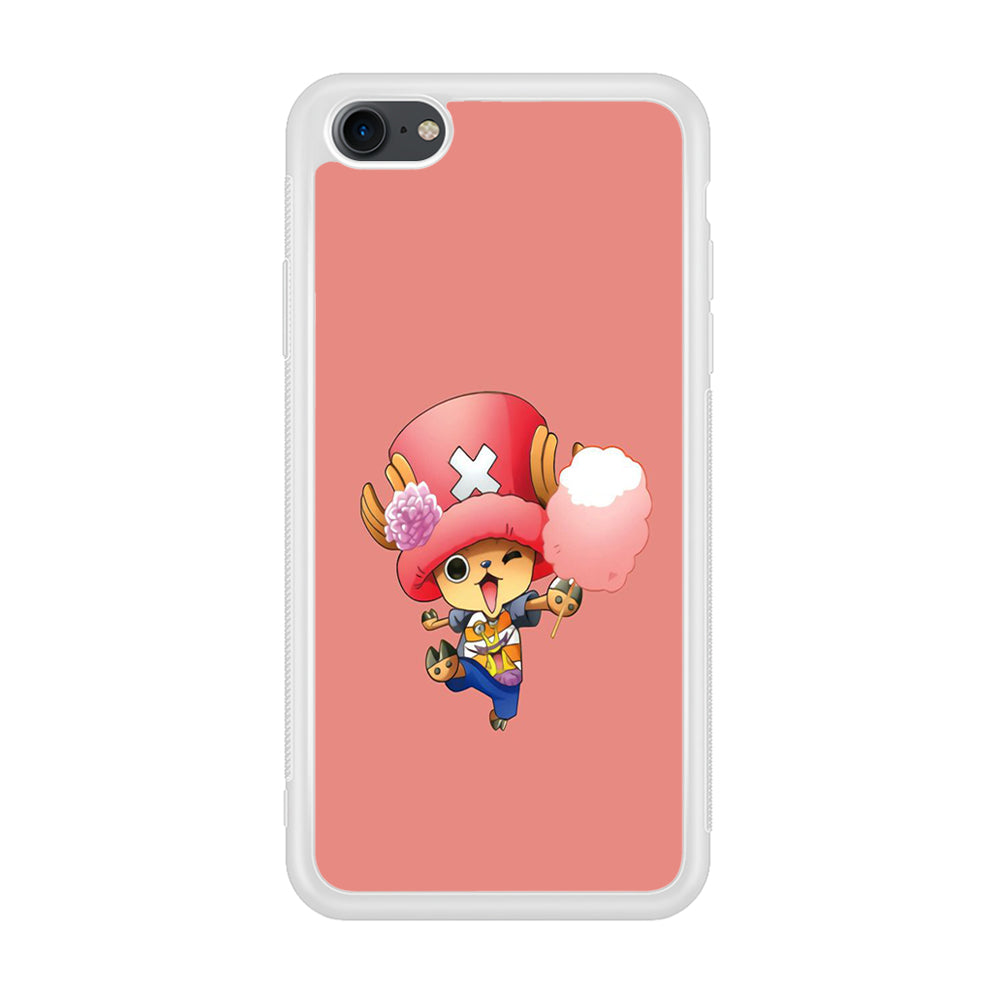 One Piece - Tony Tony Chopper 002 iPhone 8 Case-Phone Case-Rubber White (2D Case)-Altracase