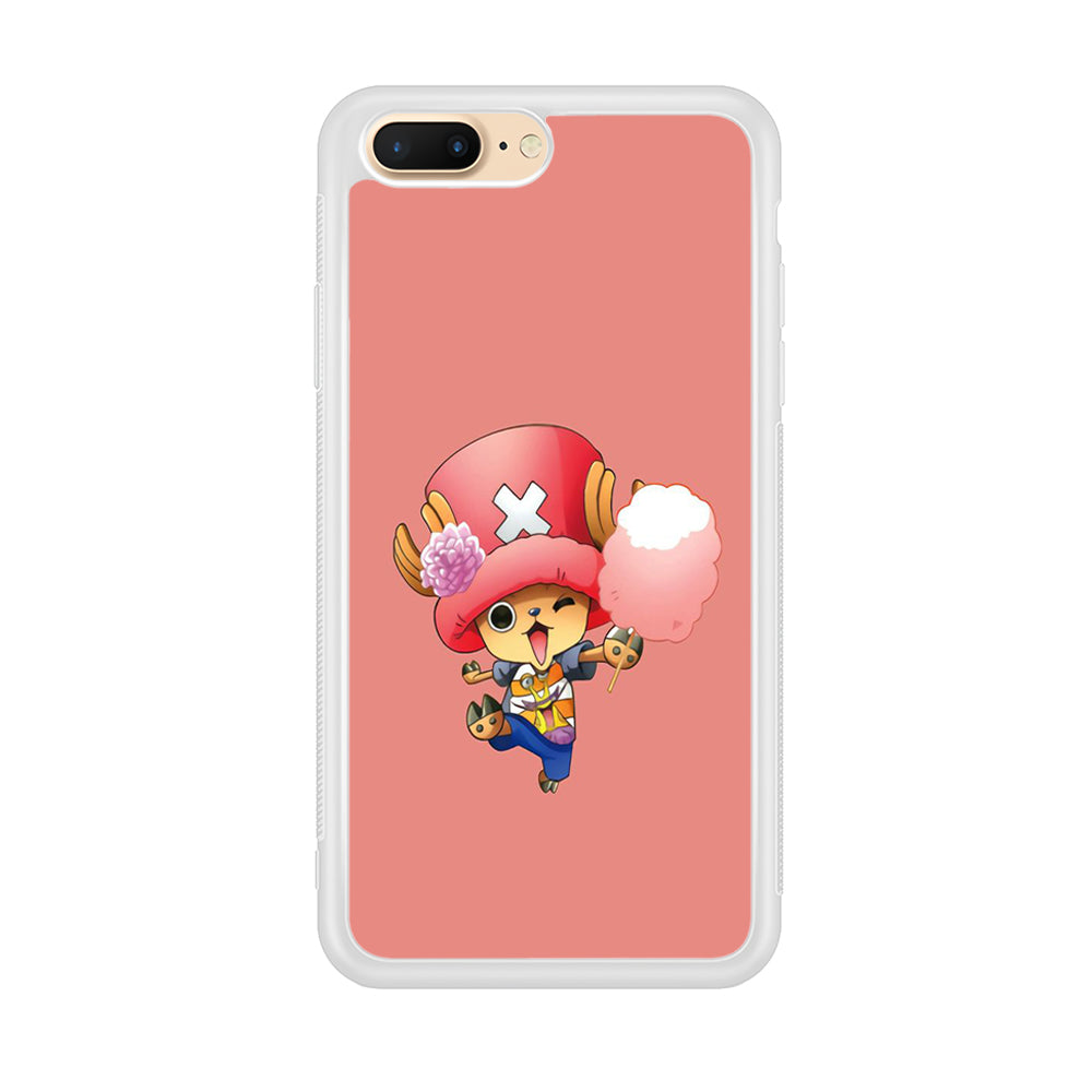 One Piece - Tony Tony Chopper 002 iPhone 8 Plus Case-Phone Case-Rubber White (2D Case)-Altracase