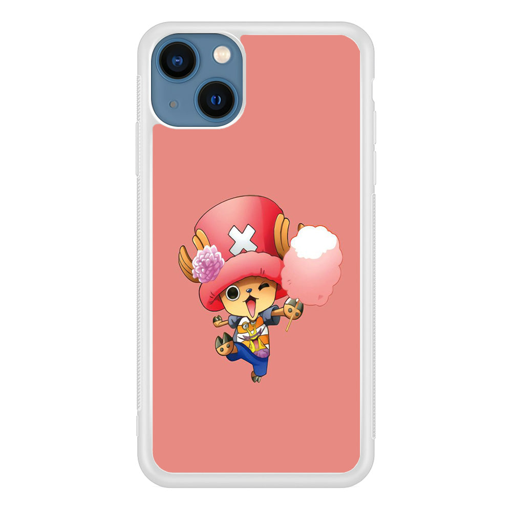 One Piece - Tony Tony Chopper 002 iPhone 13 Mini Case-Phone Case-Rubber White (2D Case)-Altracase