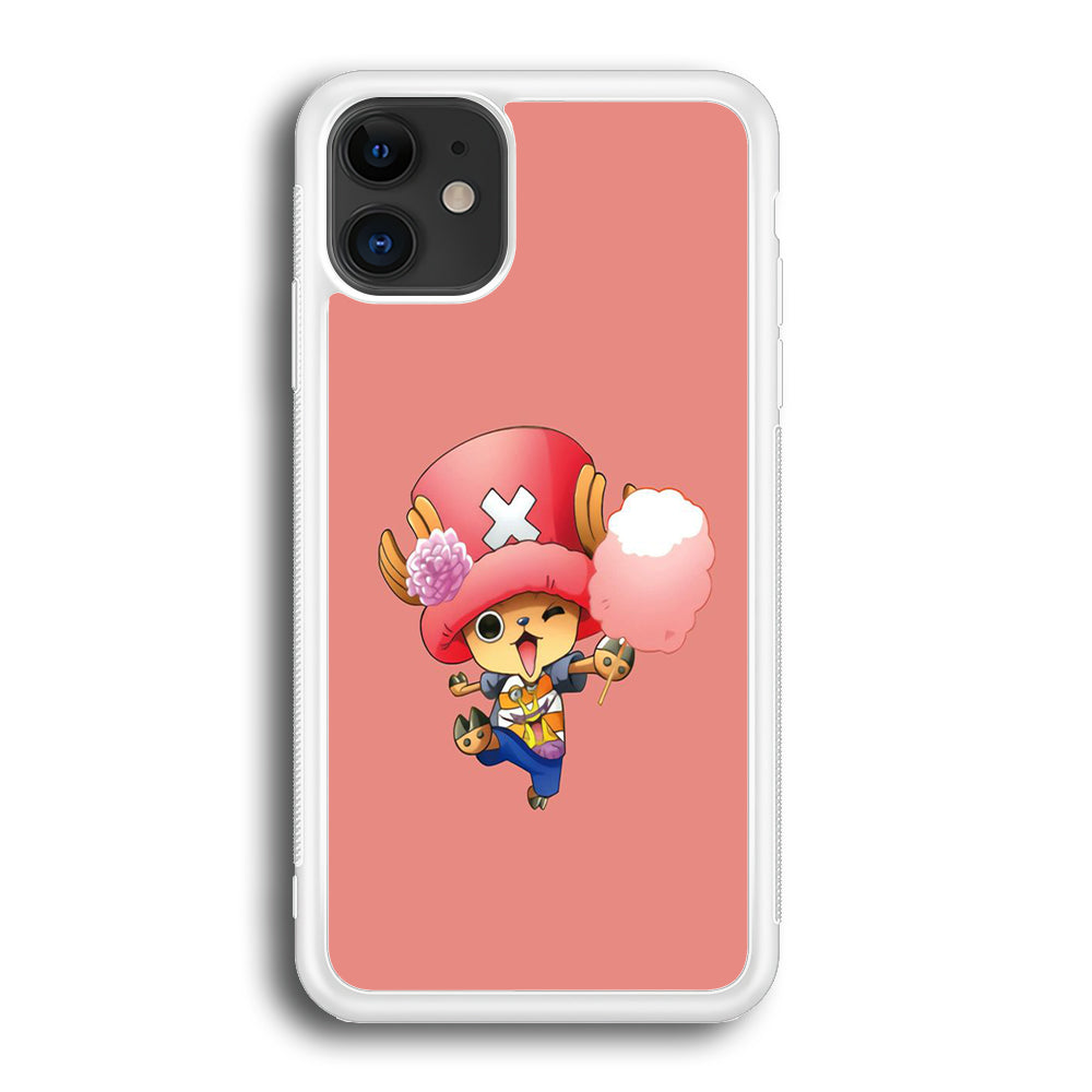 One Piece - Tony Tony Chopper 002 iPhone 12 Case-Phone Case-Rubber White (2D Case)-Altracase