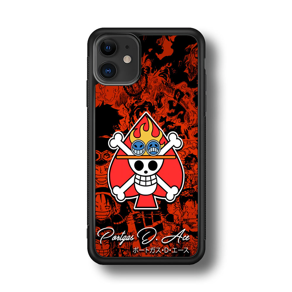 One Piece Ace Logo Comic iPhone 11 Case - Altracase