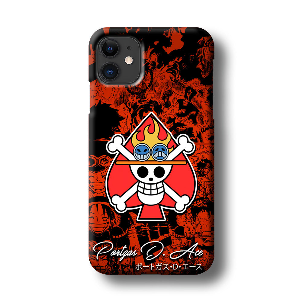 One Piece Ace Logo Comic iPhone 11 Case - Altracase
