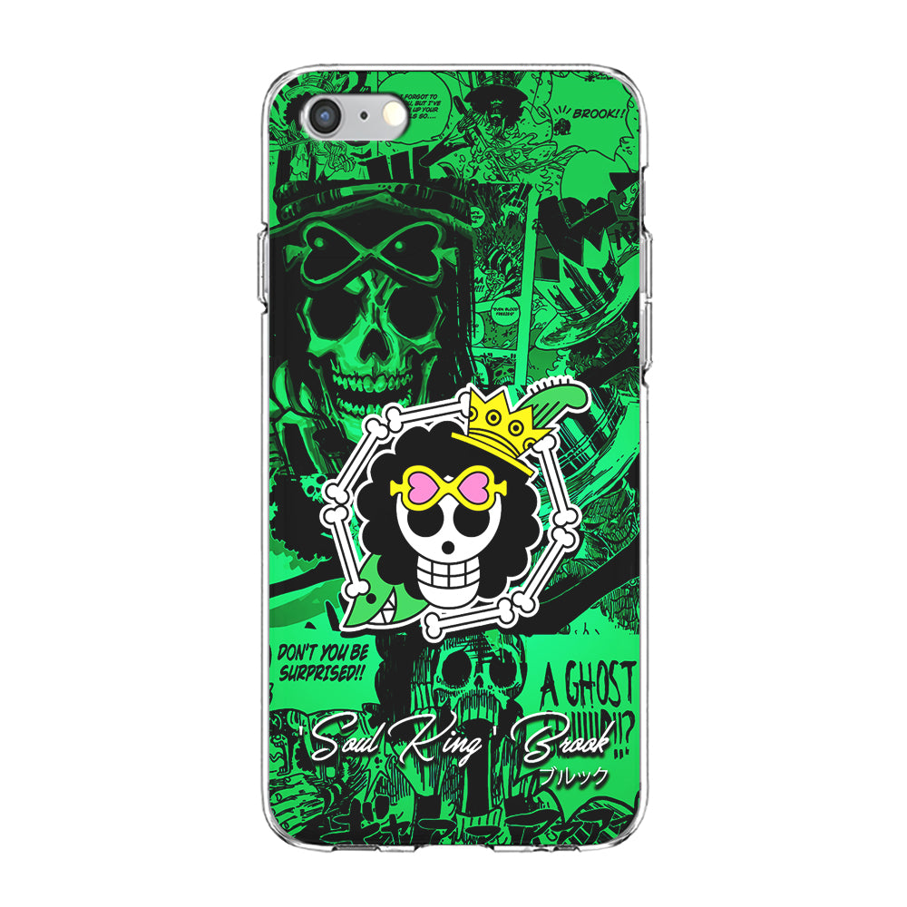 One Piece Brook Logo Comic iPhone 6 Plus | 6s Plus Case-Phone Case-Clear Soft Case-Altracase