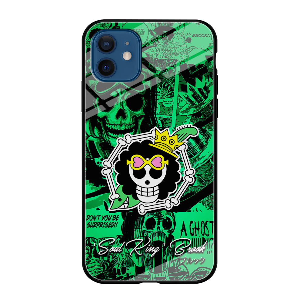One Piece Brook Logo Comic iPhone 12 Case-Phone Case-Tempered Glass Case-Altracase