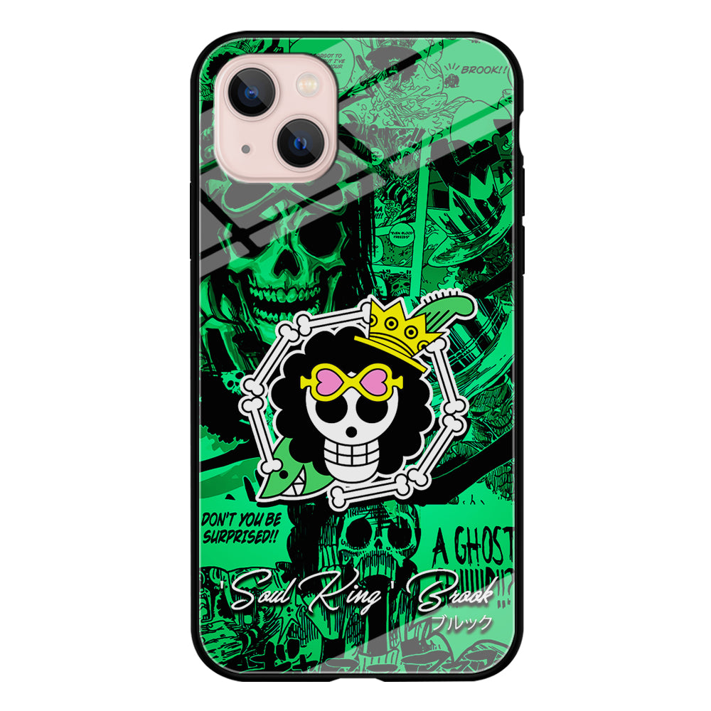 One Piece Brook Logo Comic iPhone 13 Mini Case-Phone Case-Tempered Glass Case-Altracase