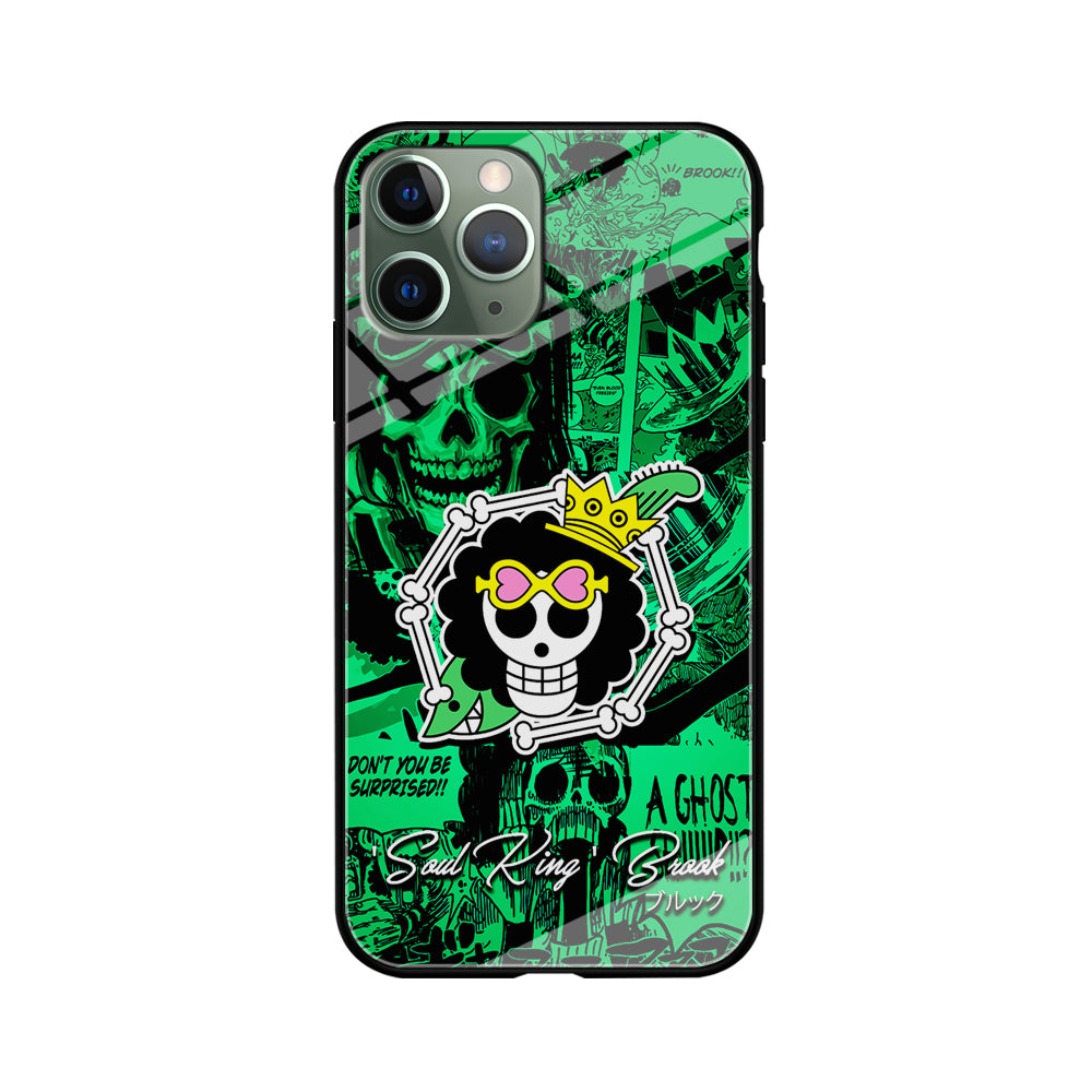One Piece Brook Logo Comic iPhone 11 Pro Max Case-Phone Case-Tempered Glass Case-Altracase