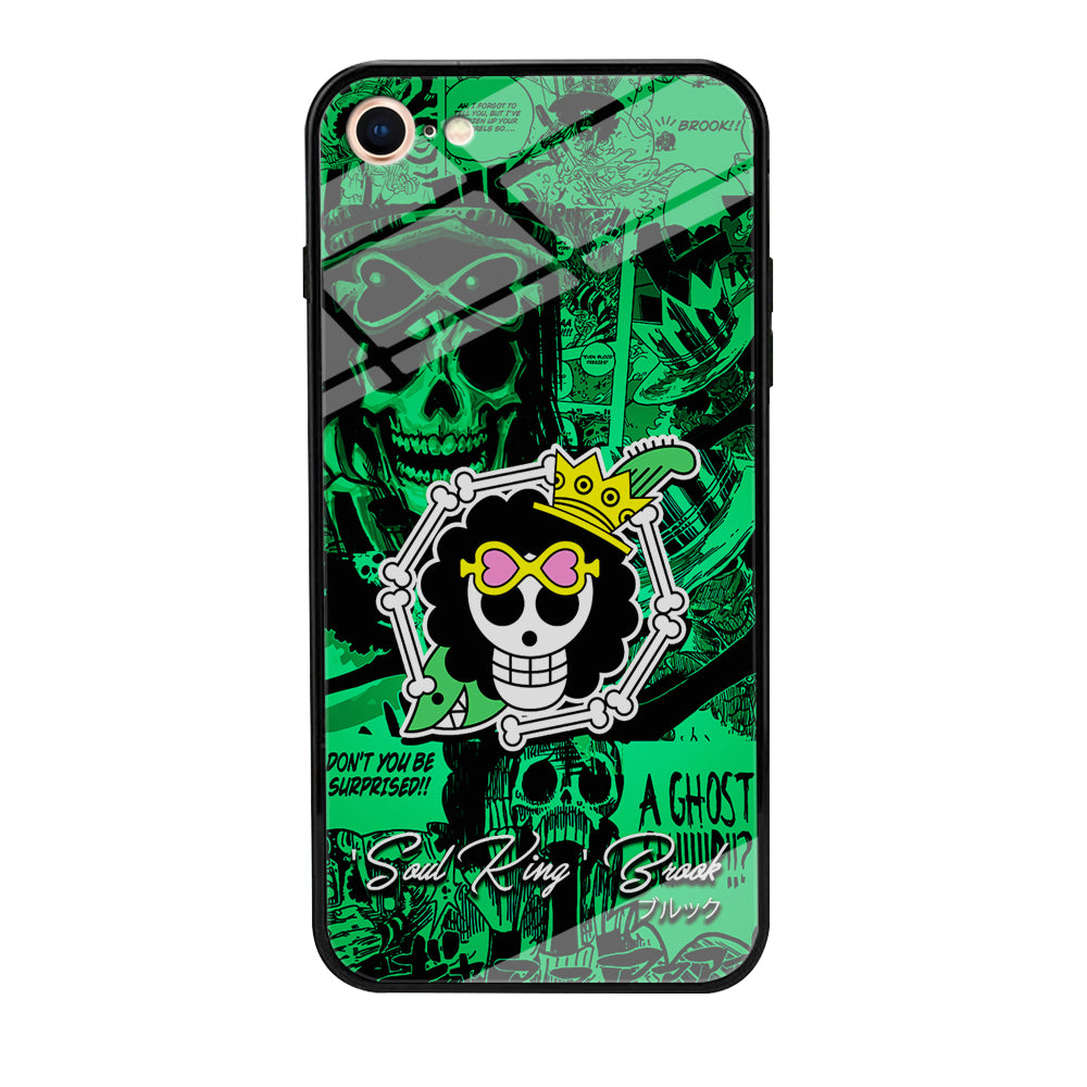 One Piece Brook Logo Comic iPhone 7 Case-Phone Case-Tempered Glass Case-Altracase