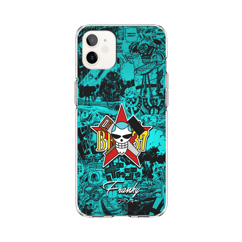 One Piece Franky Logo Comic iPhone 12 Case-Phone Case-Clear Soft Case-Altracase