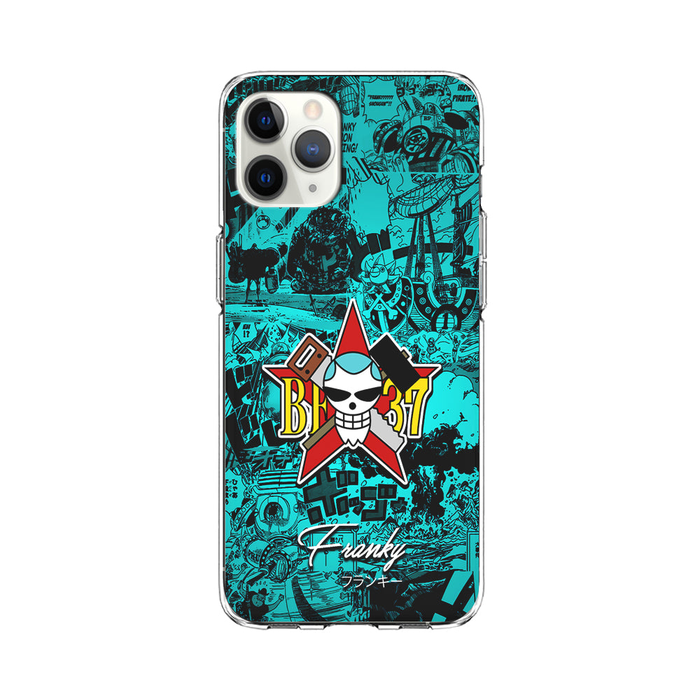 One Piece Franky Logo Comic iPhone 11 Pro Max Case-Phone Case-Clear Soft Case-Altracase