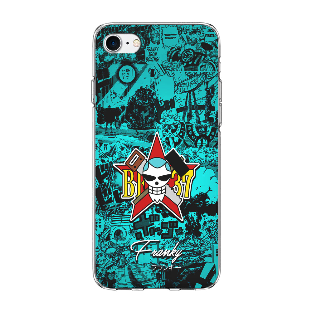 One Piece Franky Logo Comic iPhone 8 Case-Phone Case-Clear Soft Case-Altracase