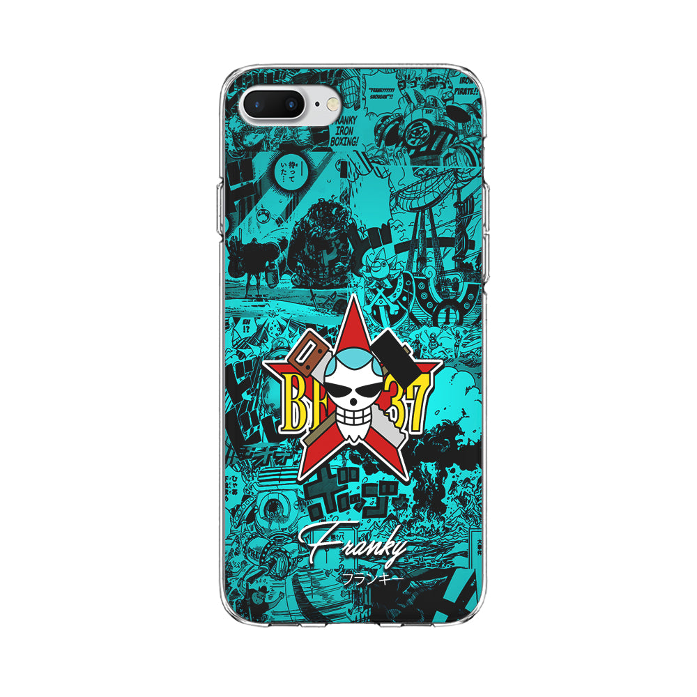 One Piece Franky Logo Comic iPhone 8 Plus Case-Phone Case-Clear Soft Case-Altracase