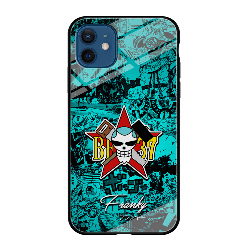 One Piece Franky Logo Comic iPhone 12 Case-Phone Case-Tempered Glass Case-Altracase