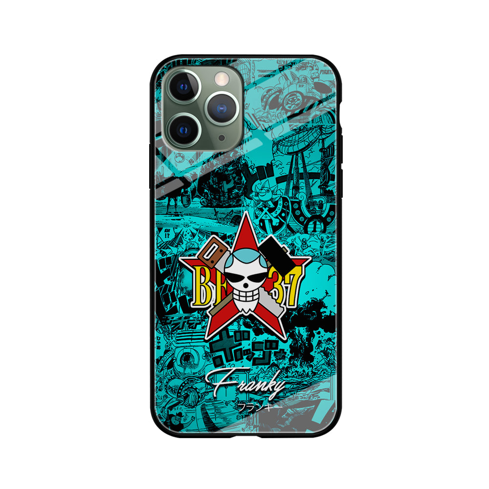 One Piece Franky Logo Comic iPhone 11 Pro Max Case-Phone Case-Tempered Glass Case-Altracase
