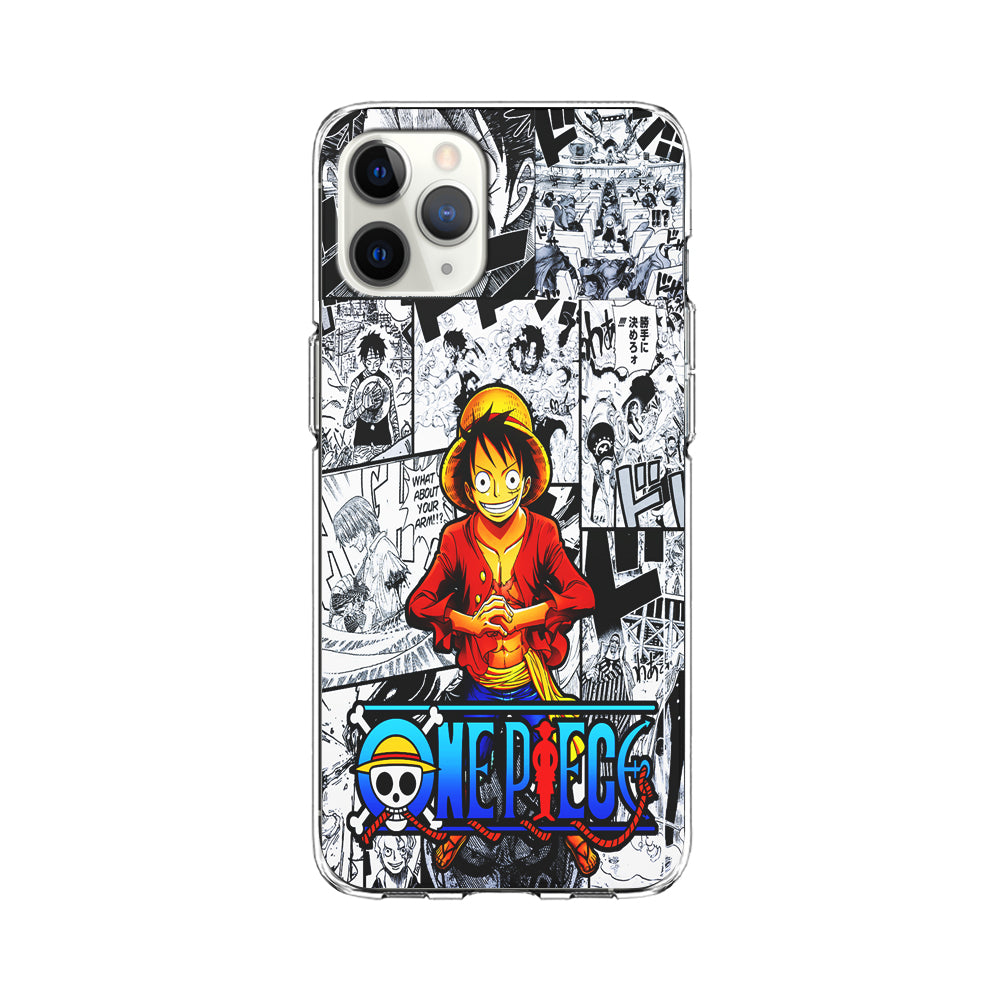 One Piece Luffy Comic iPhone 11 Pro Max Case-Phone Case-Clear Soft Case-Altracase