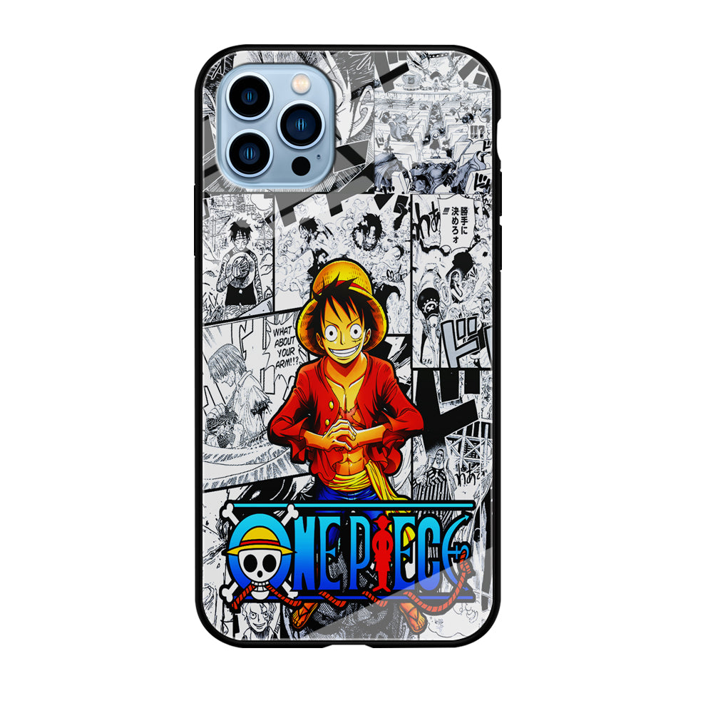 One Piece Luffy Comic iPhone 12 Pro Max Case-Phone Case-Tempered Glass Case-Altracase