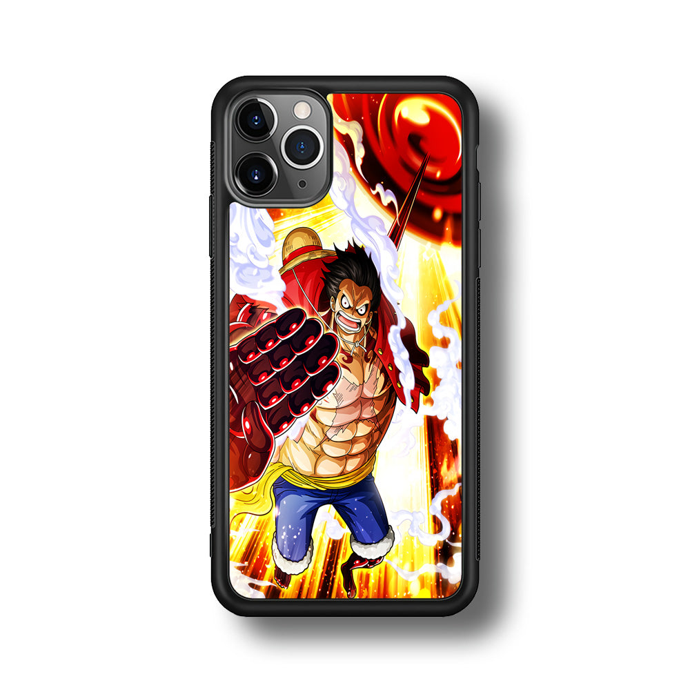One Piece Luffy Gear Fourth iPhone 11 Pro Max Case-Phone Case-Rubber Black (2D Case)-Altracase