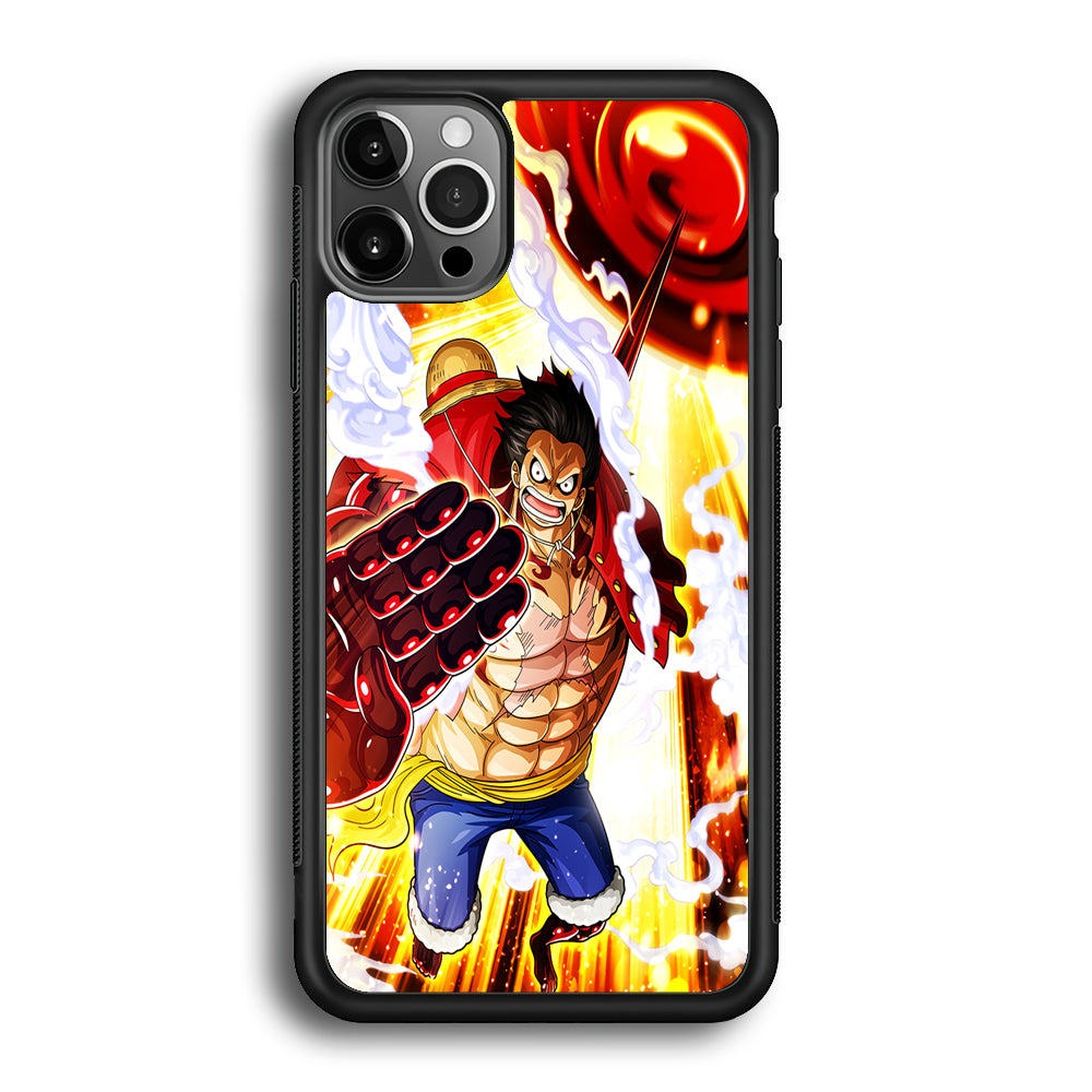 One Piece Luffy Gear Fourth iPhone 12 Pro Max Case-Phone Case-Rubber Black (2D Case)-Altracase
