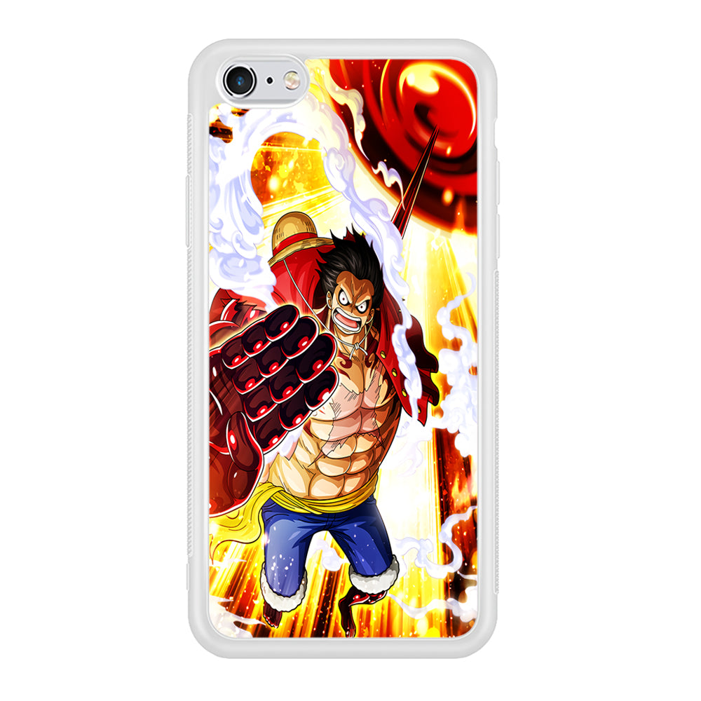 One Piece Luffy Gear Fourth iPhone 6 | 6s Case-Phone Case-Rubber White (2D Case)-Altracase