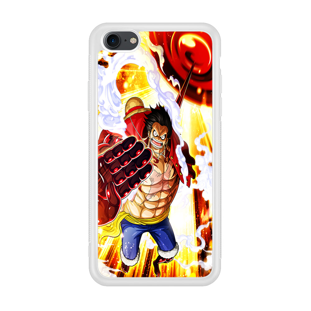 One Piece Luffy Gear Fourth iPhone 7 Case-Phone Case-Rubber White (2D Case)-Altracase
