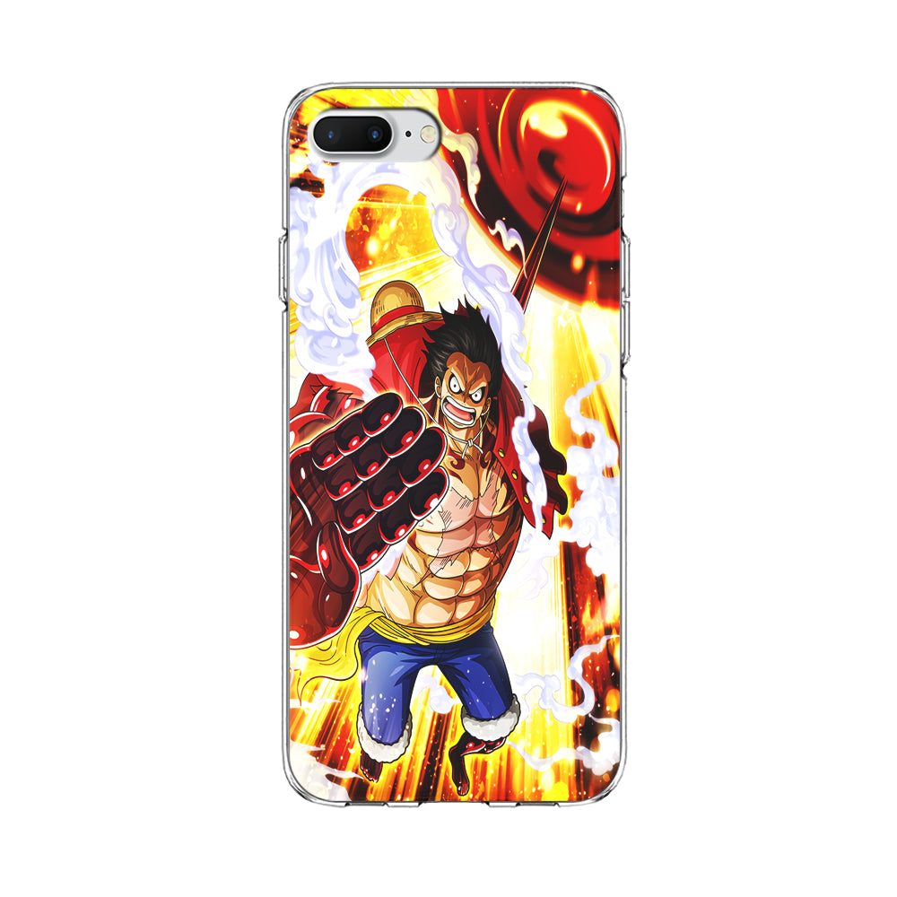 One Piece Luffy Gear Fourth iPhone 8 Plus Case-Phone Case-Clear Soft Case-Altracase