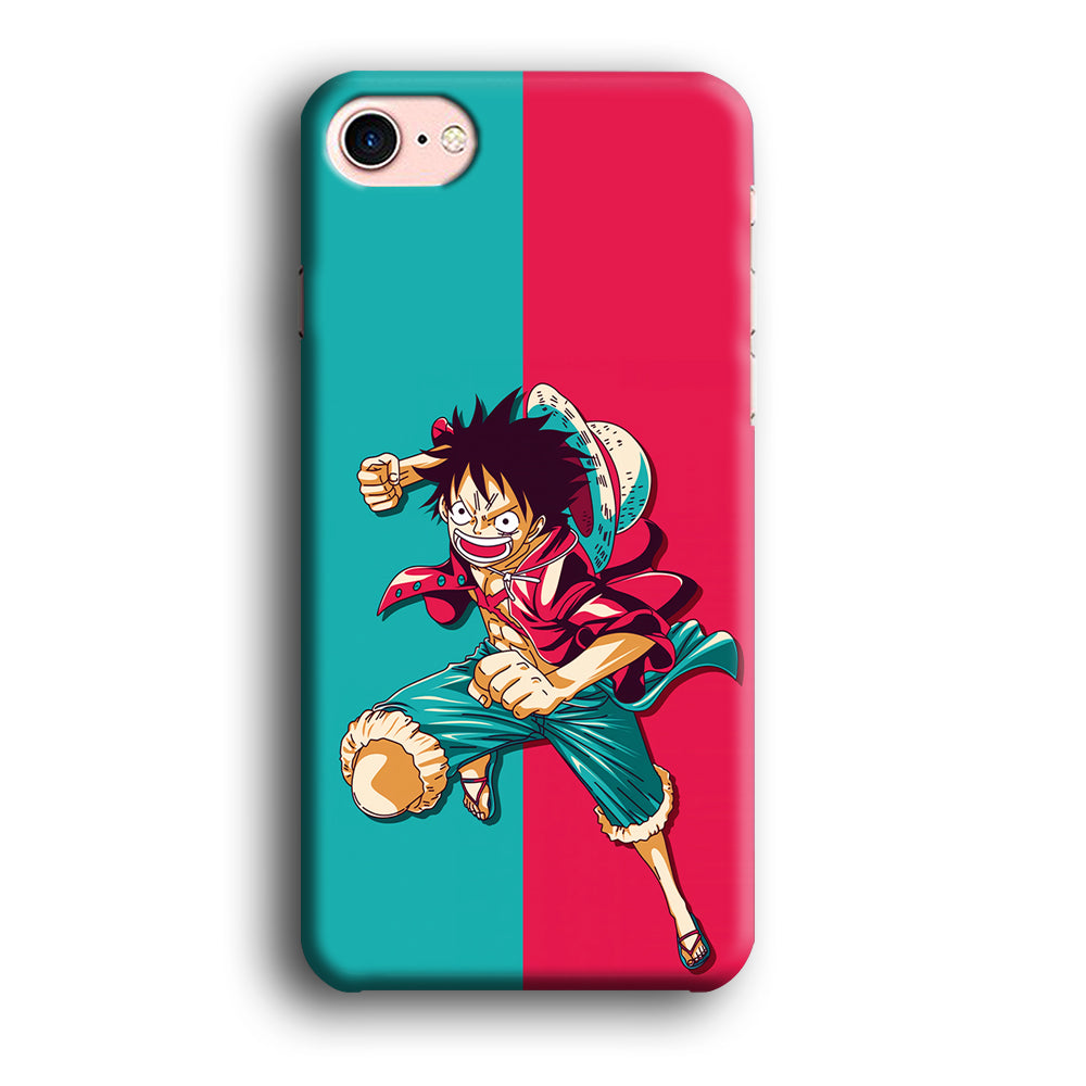 One Piece Luffy Red Blue iPhone 7 Case-Phone Case-3D Case-Altracase
