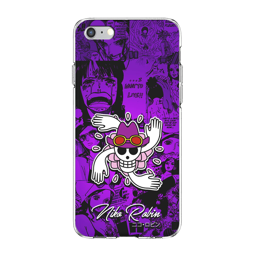One Piece Robin Comic iPhone 6 | 6s Case-Phone Case-Clear Soft Case-Altracase