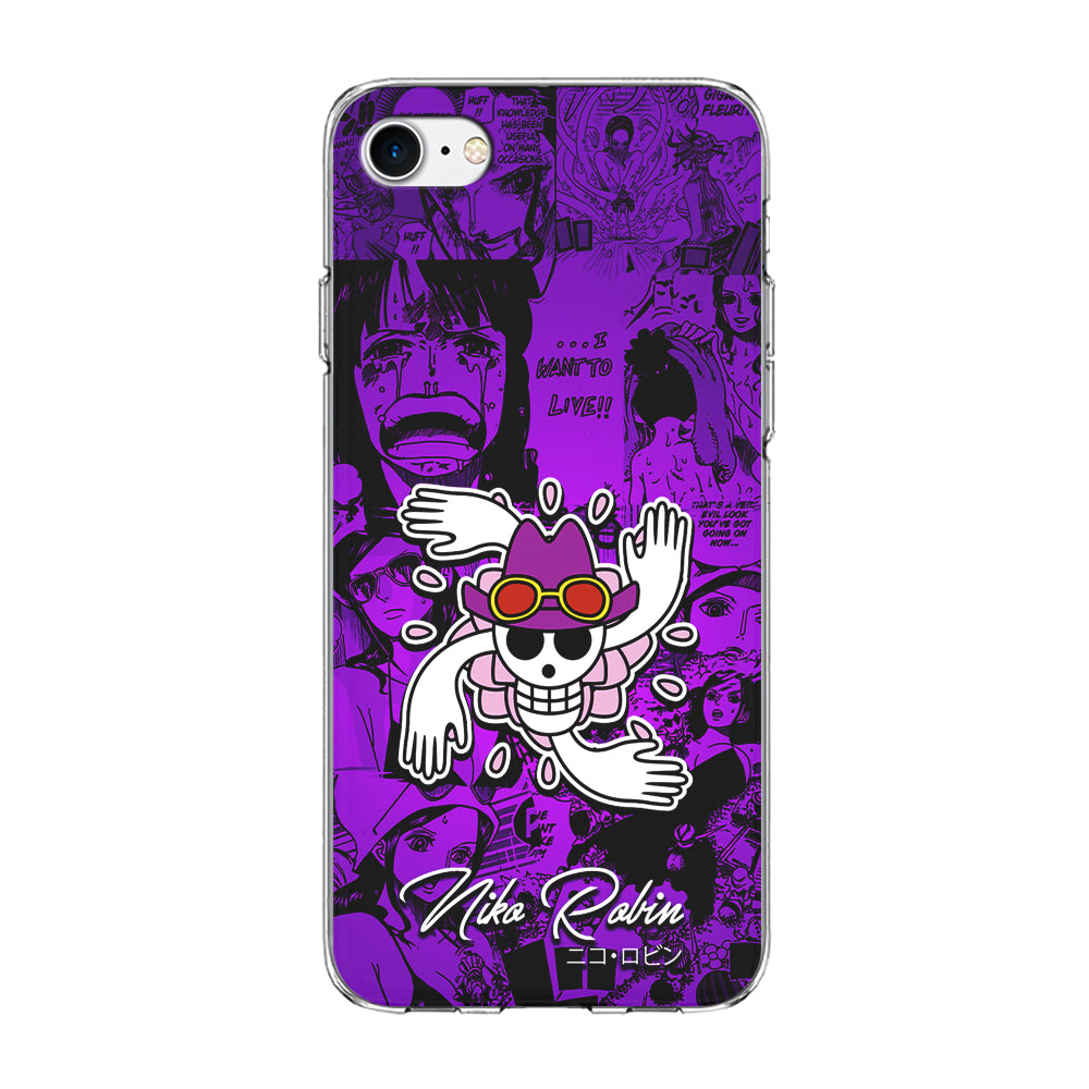 One Piece Robin Comic iPhone 7 Case-Phone Case-Clear Soft Case-Altracase