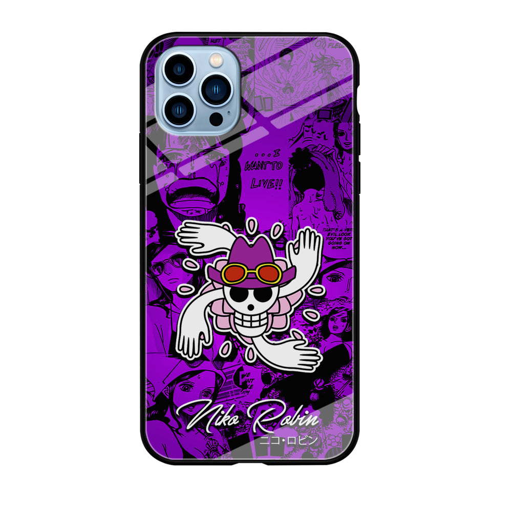 One Piece Robin Comic iPhone 12 Pro Max Case-Phone Case-Tempered Glass Case-Altracase